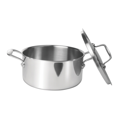 Milton Tri Ply Stainless Steel Casserole with Lid