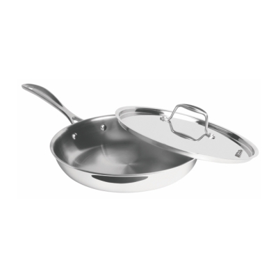 Milton Tri Ply Stainless Steel Fry Pan with Lid