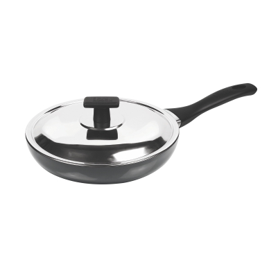 Milton Fry Pan with SS Lid - Hard Anodized